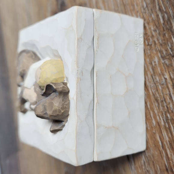 Willow Tree Box Brown Dog Blonde Boy Hug - Picture 3 of 11